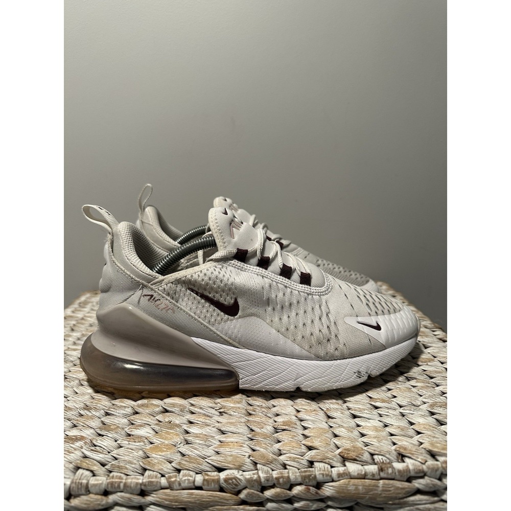 Nike Air Max 270 GS Youth Size 6 White Pink Shoes 943345-119 Athletic Sneakers